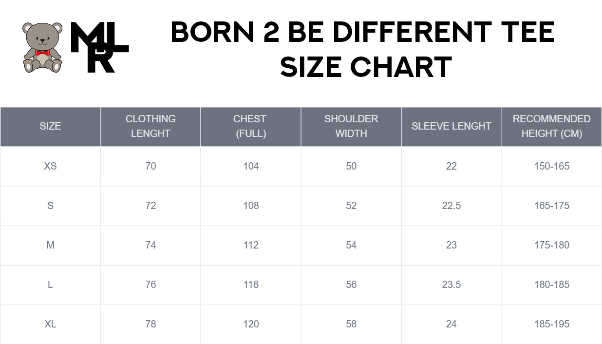 T-Shirt "BORN TO BE DIFFERENT" Mark Lourence Exclusive