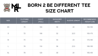 T-Shirt "BORN TO BE DIFFERENT" Mark Lourence Exclusive