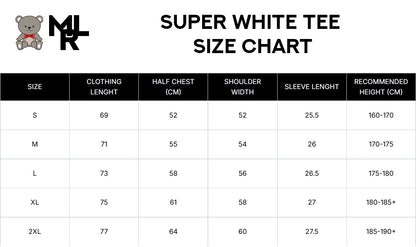 "SUPER WHITE TEE"